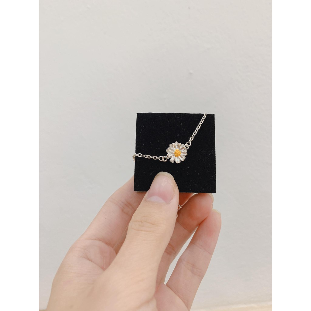 Lắc tay hoa cúc bạc ta nguyên chất không han gỉ, lắc tay hoa cúc đủ size kích cỡ | BigBuy360 - bigbuy360.vn
