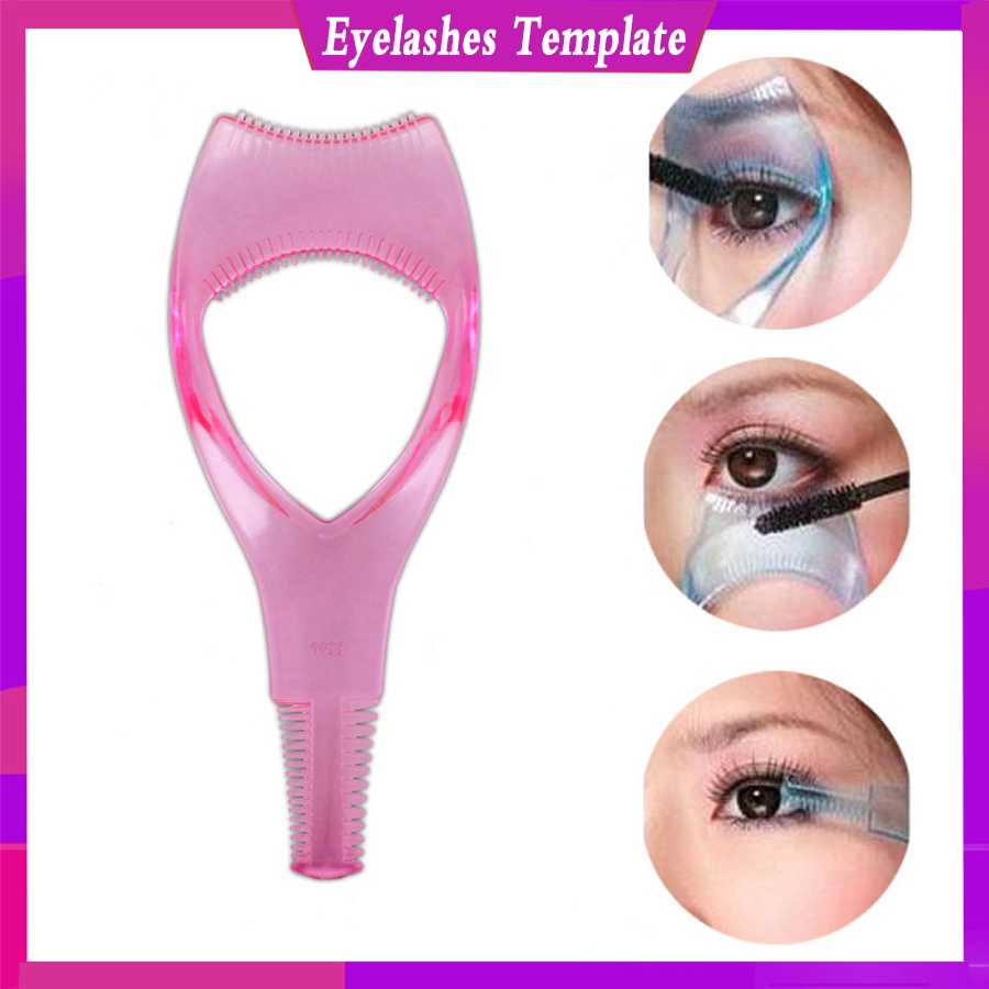 Cụ Hỗ Trợ Uốn Cong Lông Mi 3 Trong 1 Đa Năng Tiện Dụng,Khuôn Kẻ Mắt Màu Sắc Đơn Giản Chống Nứt Có Thể Tái Sử Dụng Tiện Dụng