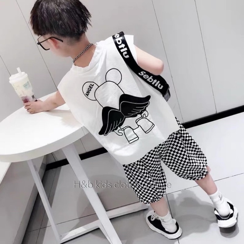 Bộ Angel 2 màu cho bé trai