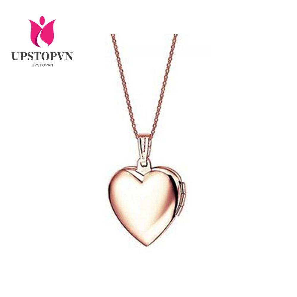 UPSTOP Heart Shaped Friend Photo Picture Frame Locket Pendant for Necklace Fashion/Multicolor
