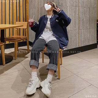 [KB597]🧸 Áo khoác bomber FOREST Hàn Quốc (Có sẵn/ảnh thật)