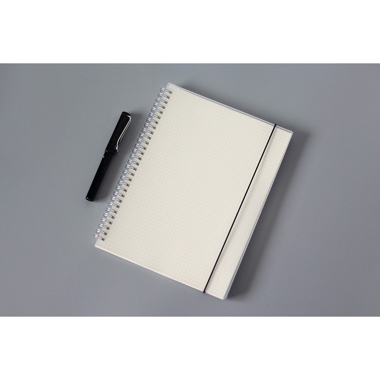 SIZE A5-SỔ LÒ XO NGANG- GIẤY 80 gsm-(có test độ lem giấy-đọc kĩ thôg tin sp)