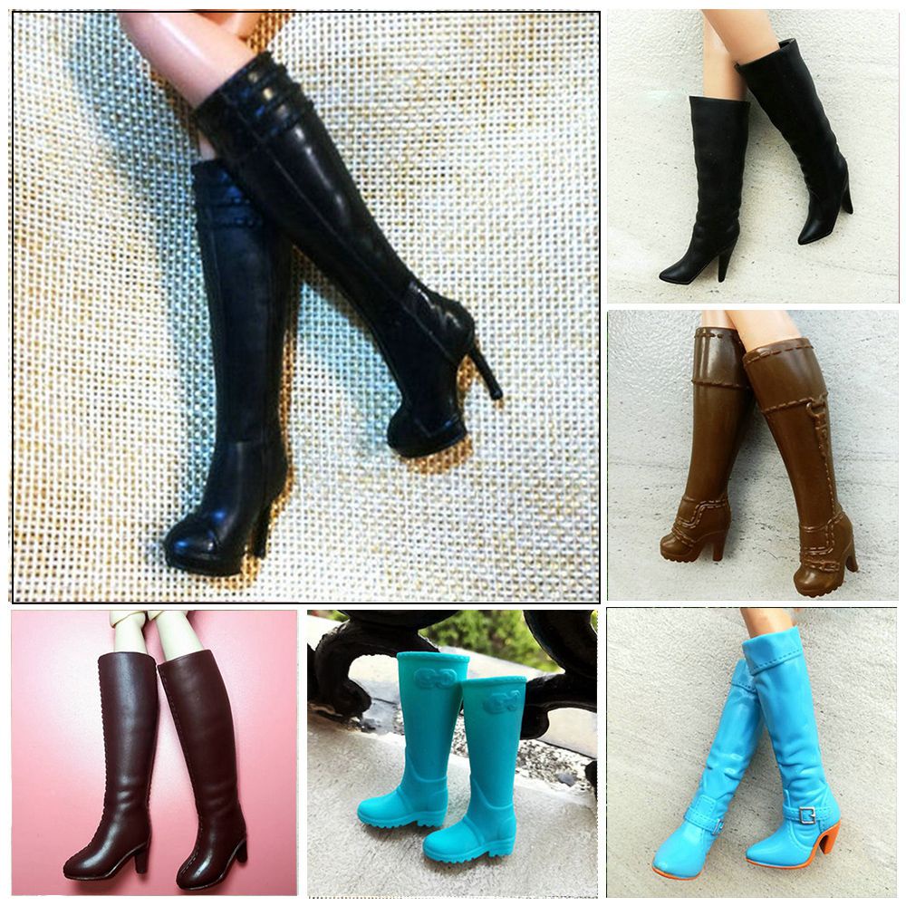 Giày Boot Dài 18 Kiểu Dáng Lựa Chọn Thời Trang Cho Búp Bê 2.2cm