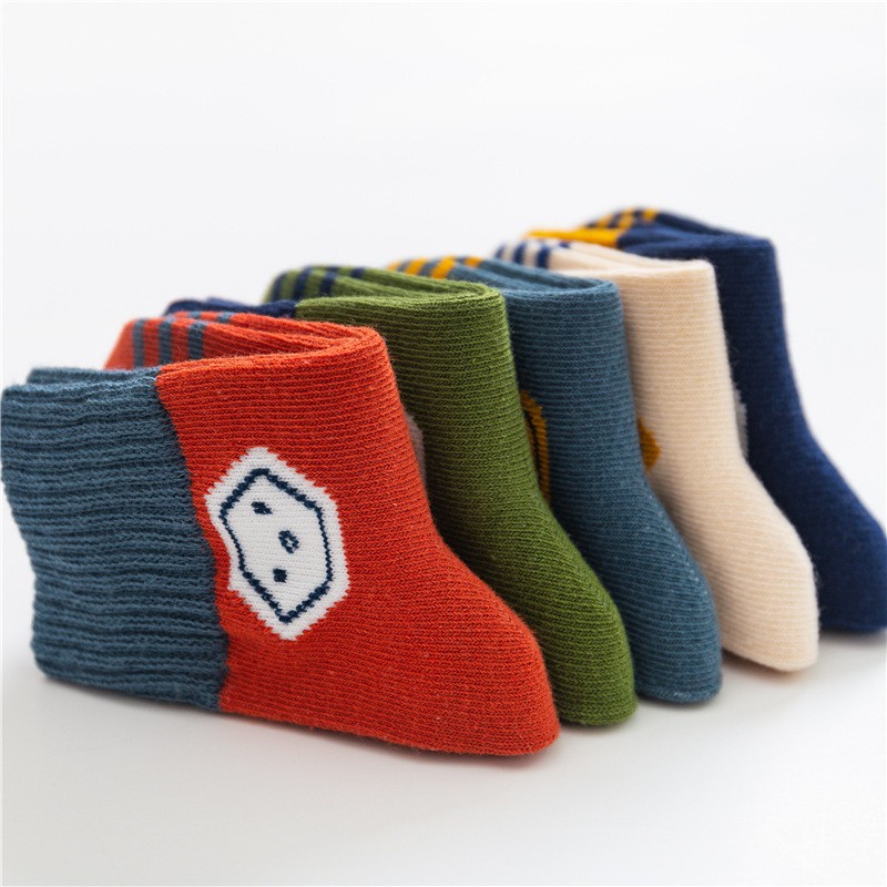 Set 5 Đôi Vớ Cotton Thoáng Khí Kháng Khuẩn In Họa Tiết Hoạt Hình Siêu Anh Hùng Thời Trang Cho Bé Trai Và Gái 1-12 Tuổi