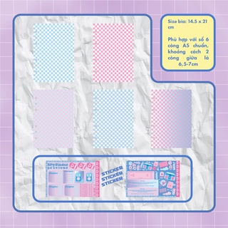Set sheet ngăn trang binder (sổ còng) size A5 – binder decor