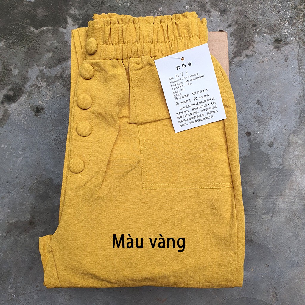 ⚡️ Xả Kho ⚡️ Quần Đũi Baggy Nữ 5 Cúc Nhiều Màu Đẹp Siêu Hot (Có ảnh thật + Videos), Mã BG388