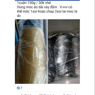 750g sợi se tròn móc áo dài váy áo cuộn 100g 20k