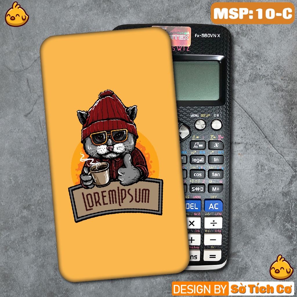 Miếng decal dán máy tính fx-570, fx-580, fx-880, Casio, Vinacal,... Cute Cat 1 MSP: 10