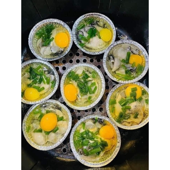 Set 100 Cốc Lá Nhôm Dùng 1 Lần Làm Bánh Trứng Tiện Lợi