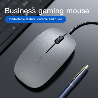 Chuột quang chơi game không dây không gây tiếng ồn có dây usb 1200dpi cho máy tính/laptop