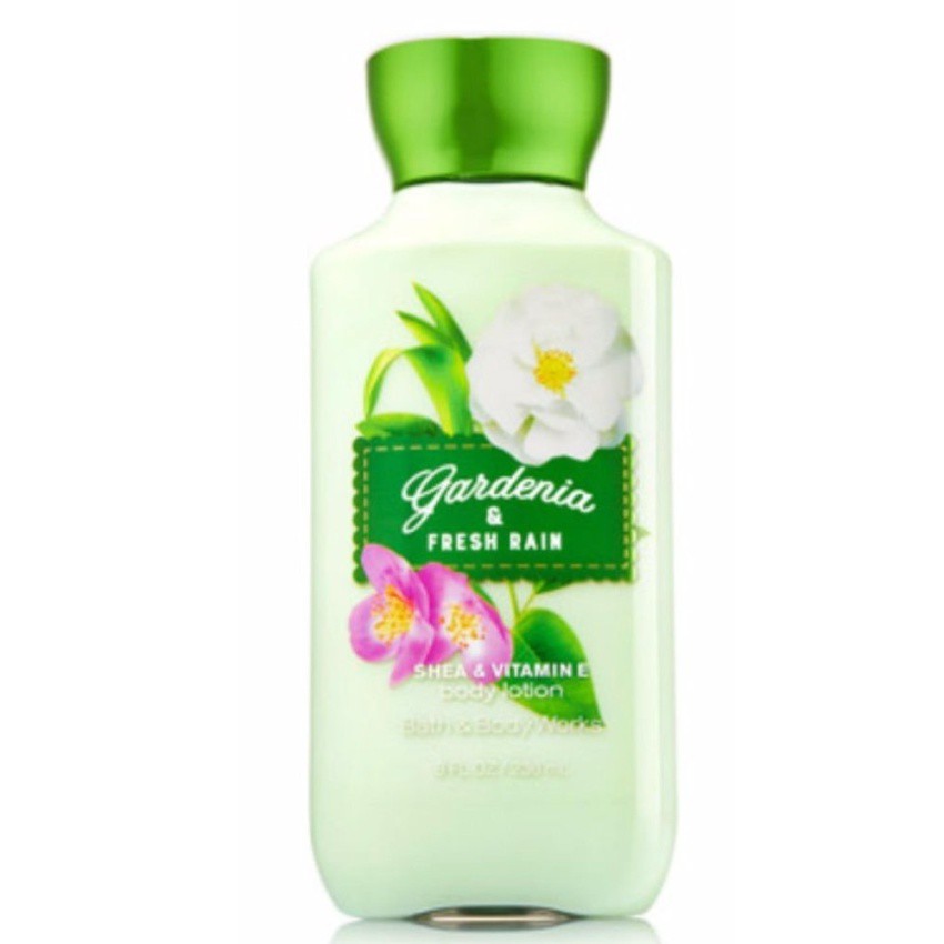 Dưỡng thể giữ ẩm da Bath &amp; Body Works Gardenia &amp; Fresh Rain body lotion 236ml (Mỹ)