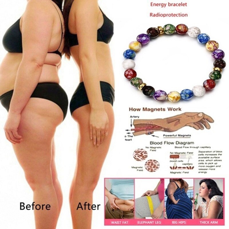 Vòng Tay Yoga Năng Lượng Đá Núi Lửa 7 Luân Xa Reiki Nhiều Màu Sắc Giúp Giảm Căng Thẳng