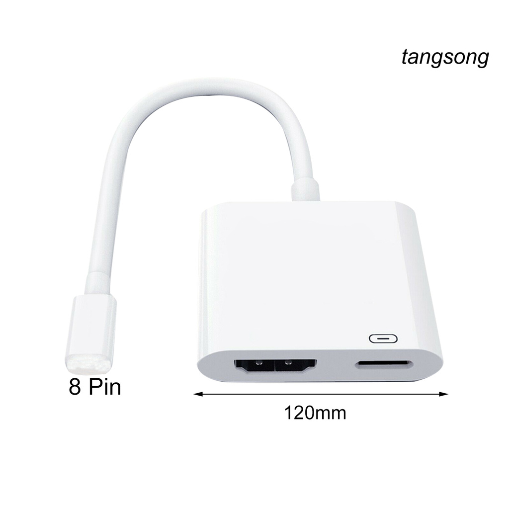 Cáp Chuyển Đổi Ts-4K 1080p Hdtv 8pin Sang Hdmi-Comp Cho Iphone 6 7 8 Plus X Xs Xr 11 Pro Max 12