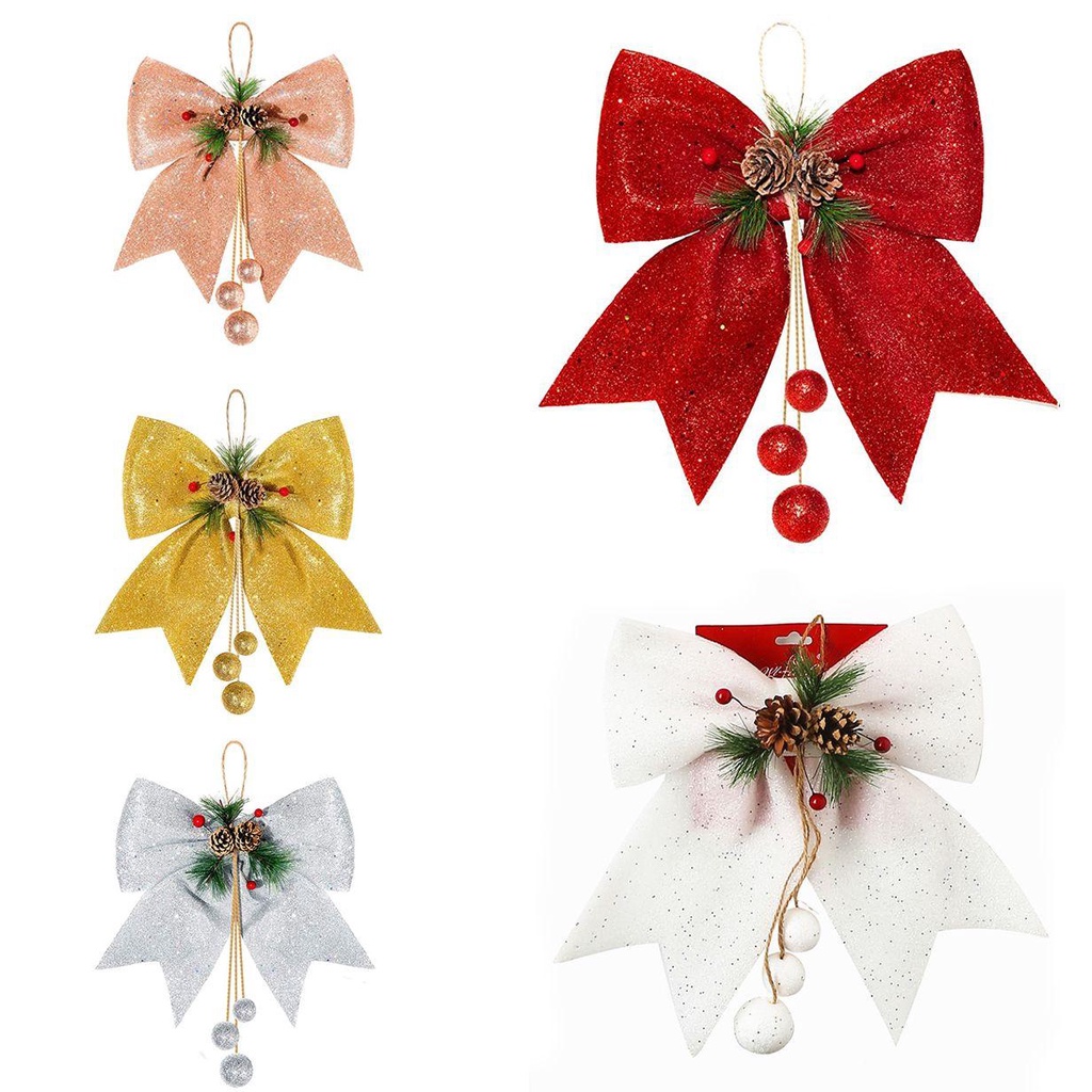 CONOPERY Nơ Ruy Băng Kim Tuyến Trang Trí Cây Thông Giáng Sinh