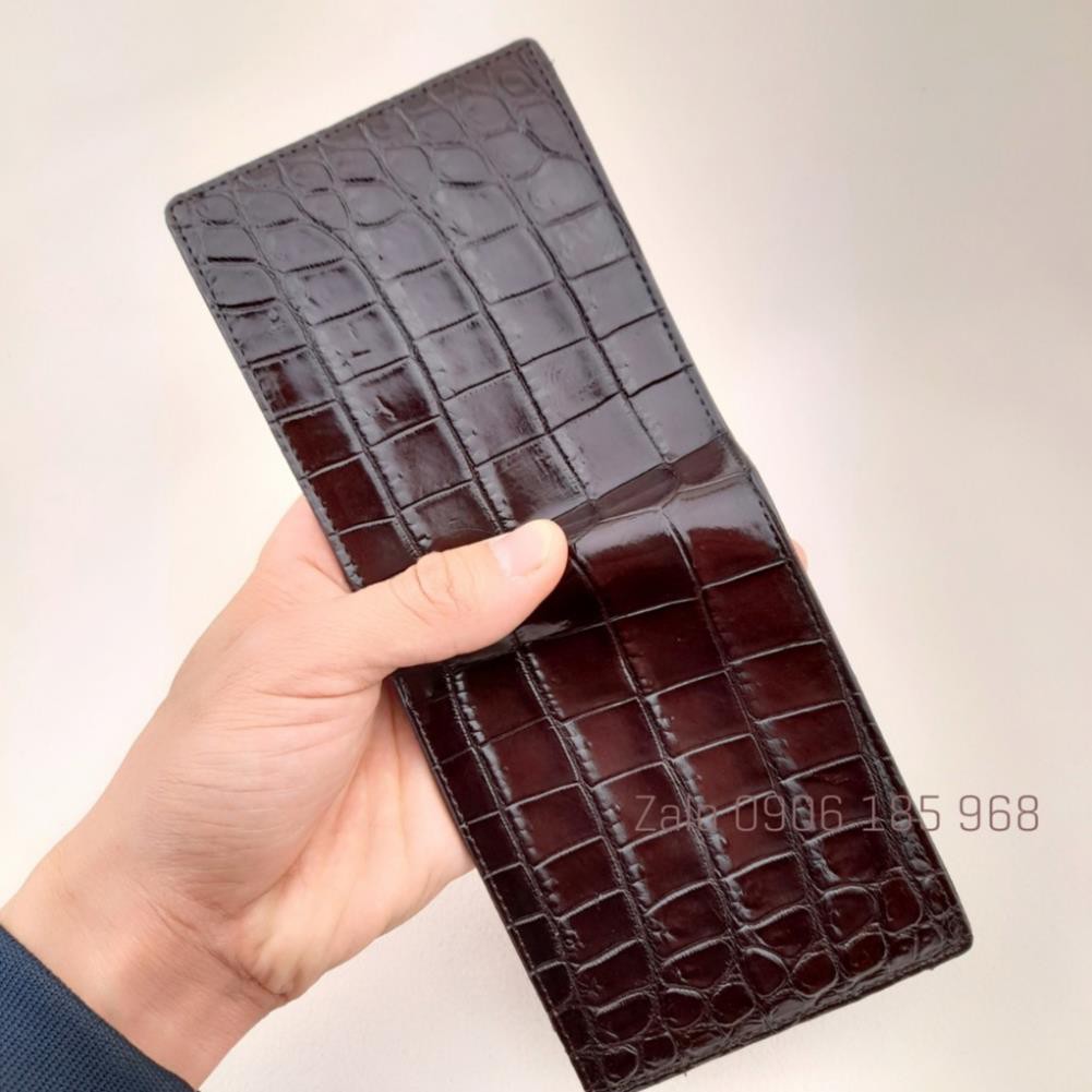 Ví Da Nam Cá Sấu Cao Cấp 1 Mặt Sang Trọng