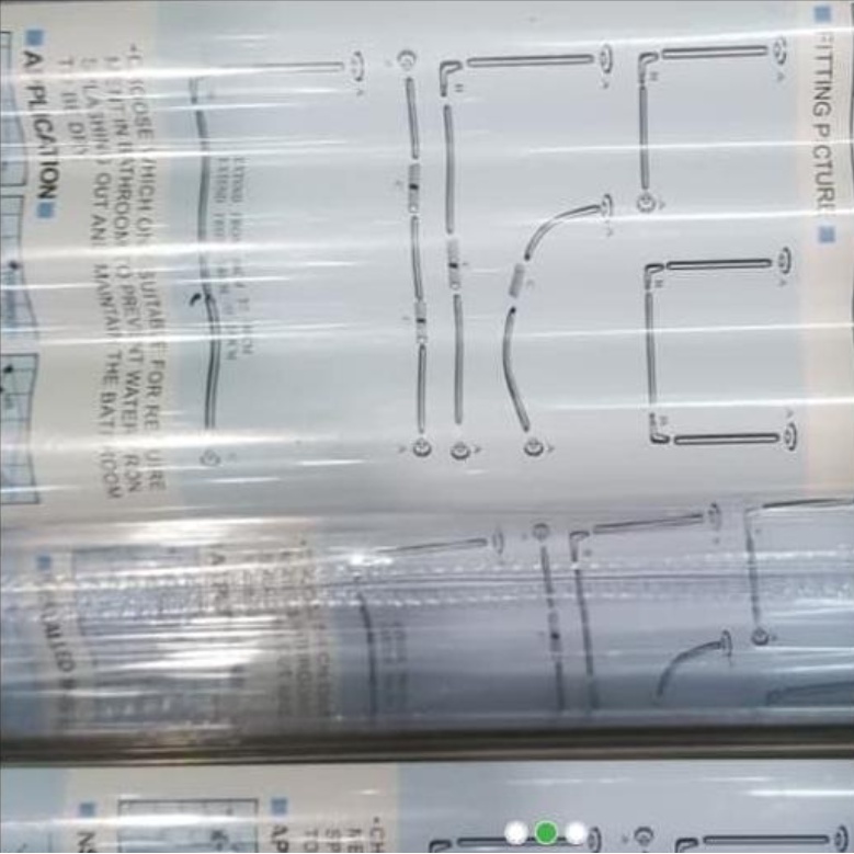 Thanh treo rèm nhà tắm chữ U / L bằng thép không rỉ