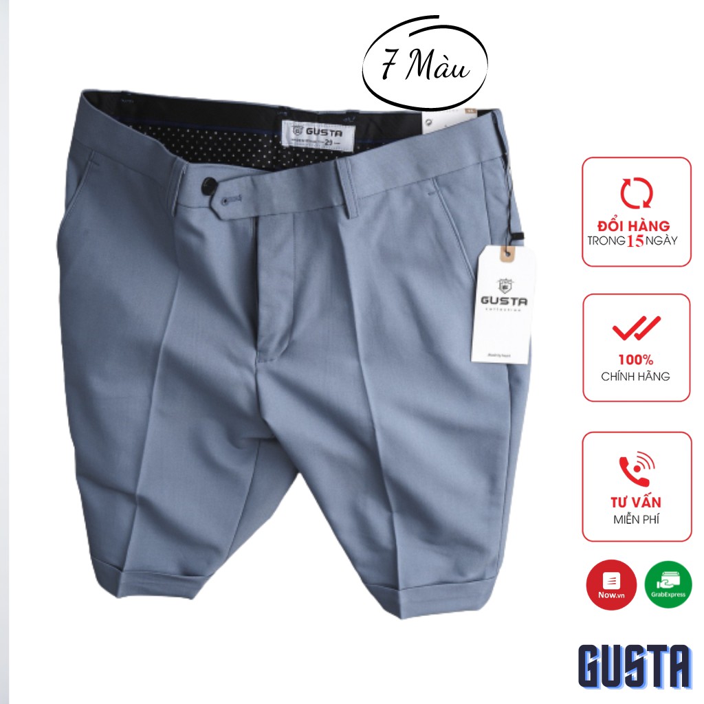 Quần Short Âu Nam Hàng Chính Hãng - Quần Đùi Lửng Nam Chất Liệu Cao Cấp Thoáng Mát - QTGS2004 - GUSTA | BigBuy360 - bigbuy360.vn