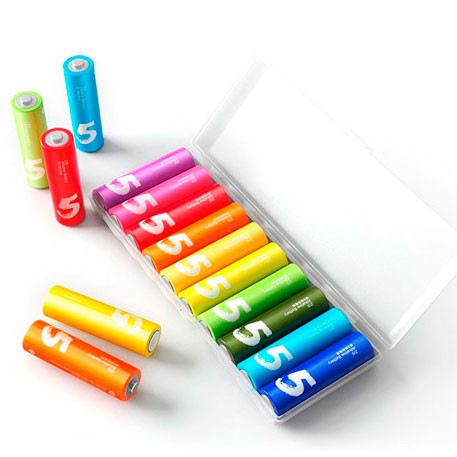 Pin tiểu AA Alkaline Xiaomi Rainbow 5 - 1 hộp 10 viên