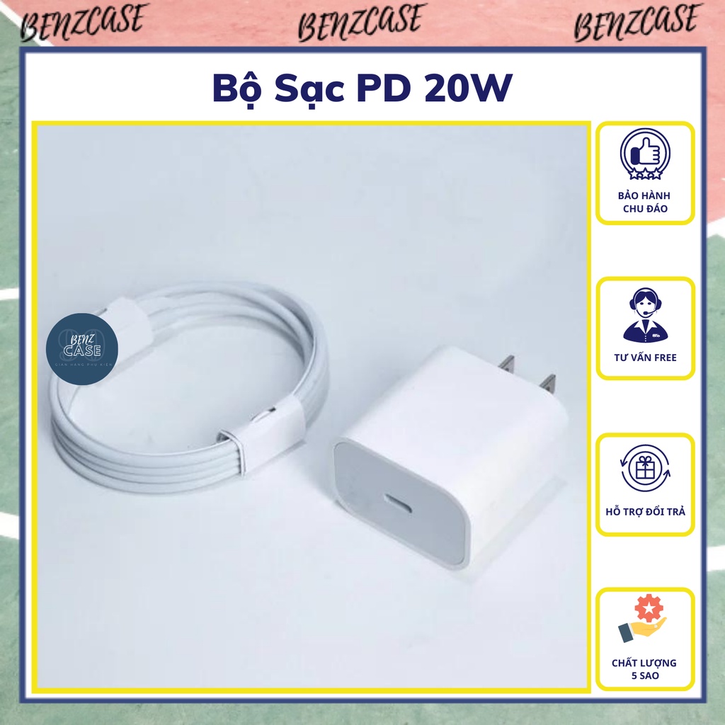 Bộ Sạc Nhanh 20W Hàng Sạc Chuẩn Dành Cho IP/tablet táo-Bảo Hành 12 Tháng