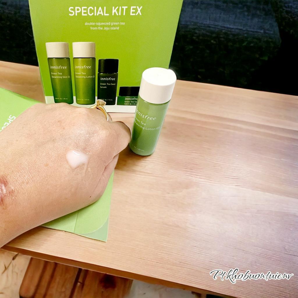 [ CHÍNH HÃNG] Bộ sản phẩm làm đẹp, set mỹ phẩm mini du lịch và Dưỡng Da Trà Xanh INNISFREE Green Tea Special Kit Mini