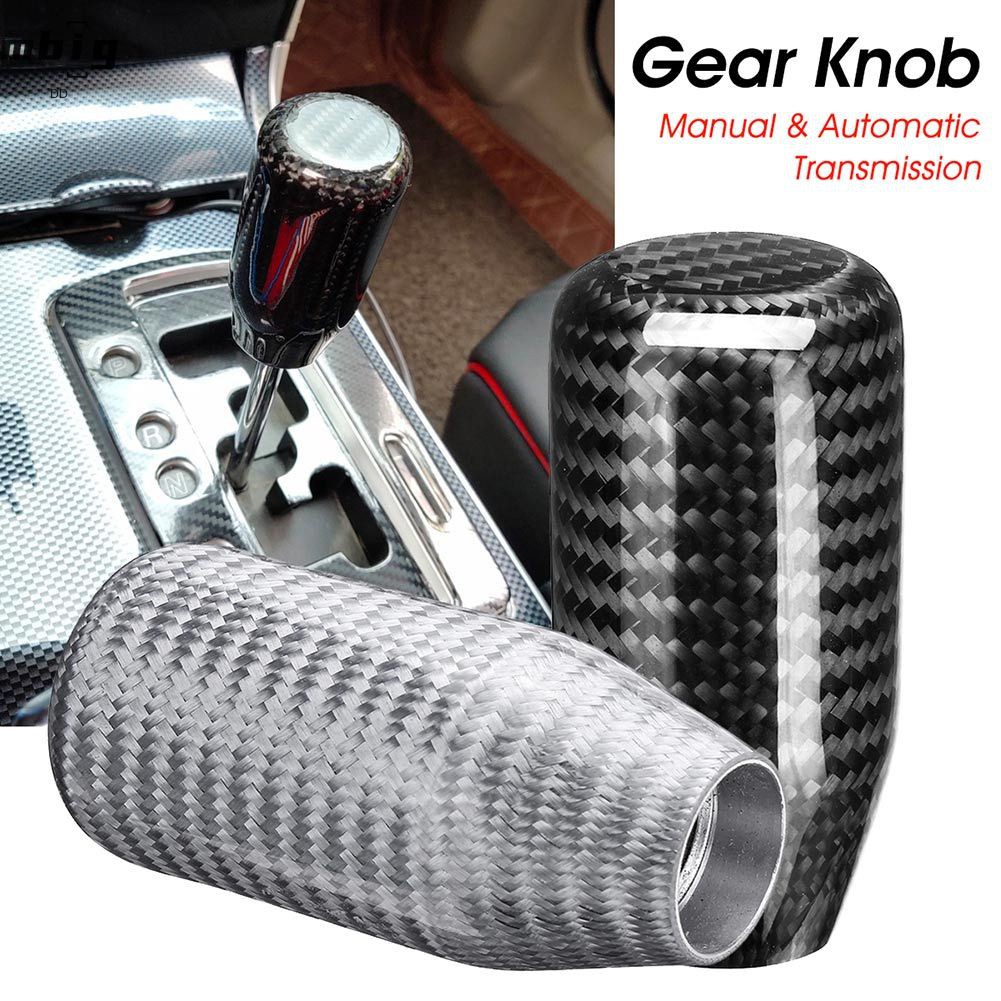 Tay Nắm Cần Số Xe Hơi Bằng Sợi Carbon Kèm 3 Đầu Chuyển Đổi