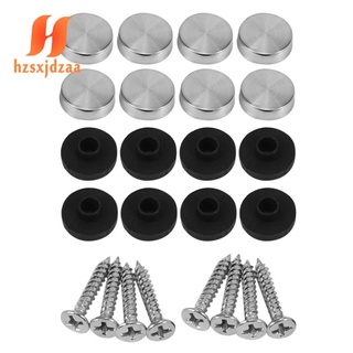 Bộ 8 Nắp Vít Trang Trí Gương Bằng Thép Không Gỉ Đường Kính 14mm