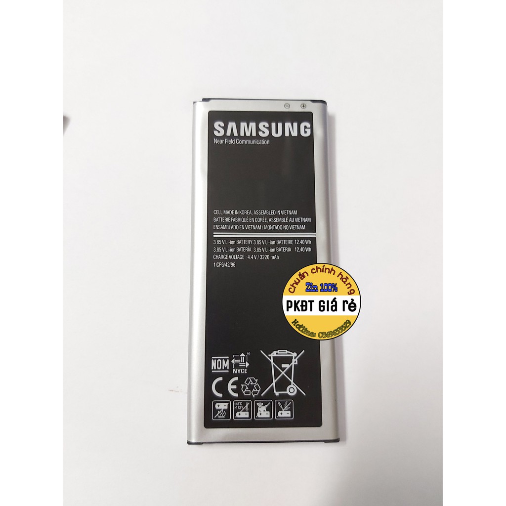 Pin SAMSUNG Note 4_1sim (N910BBE) dung lượng 3220mAh, Hàng SAMSUNG Việt Nam