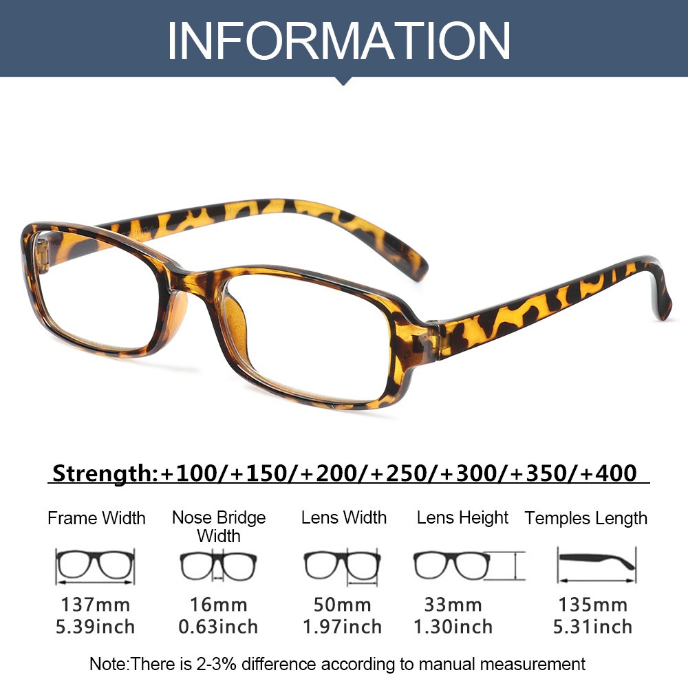 (Hàng Mới Về) Kính Đọc Sách Siêu Nhẹ Họa Tiết Da Báo Thời Trang Cho Nữ