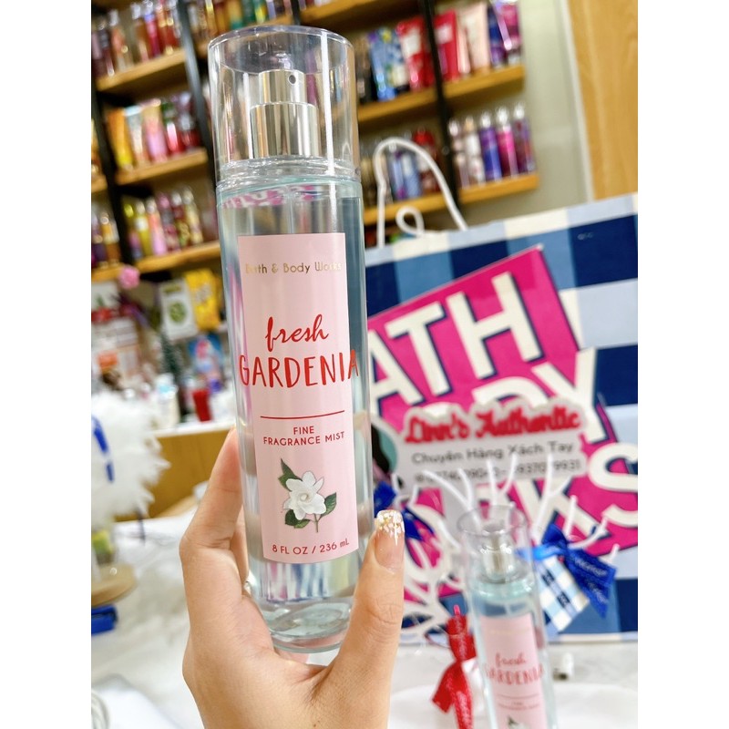 AUTH BODY MIST XỊT THƠM FRESH GARDENIA USA