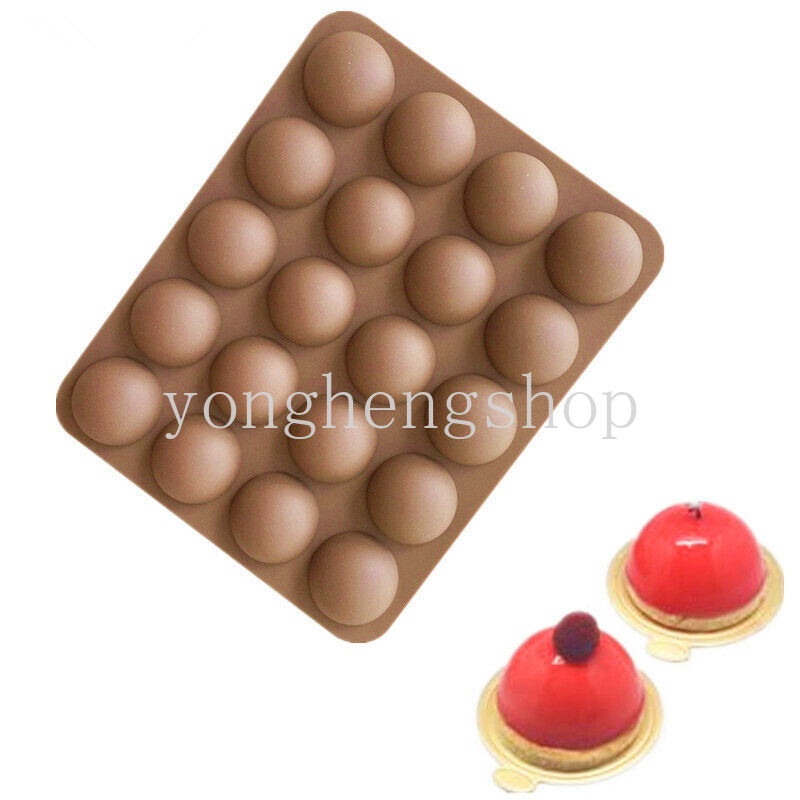 Khuôn Silicone Làm Bánh Hình Bán Cầu 3D