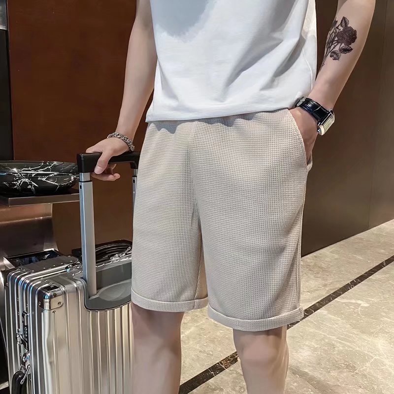 Quần Short Thể Thao Lưng Thun Ống Rộng Phong Cách Hip Hop Nhật Bản Cho Nam