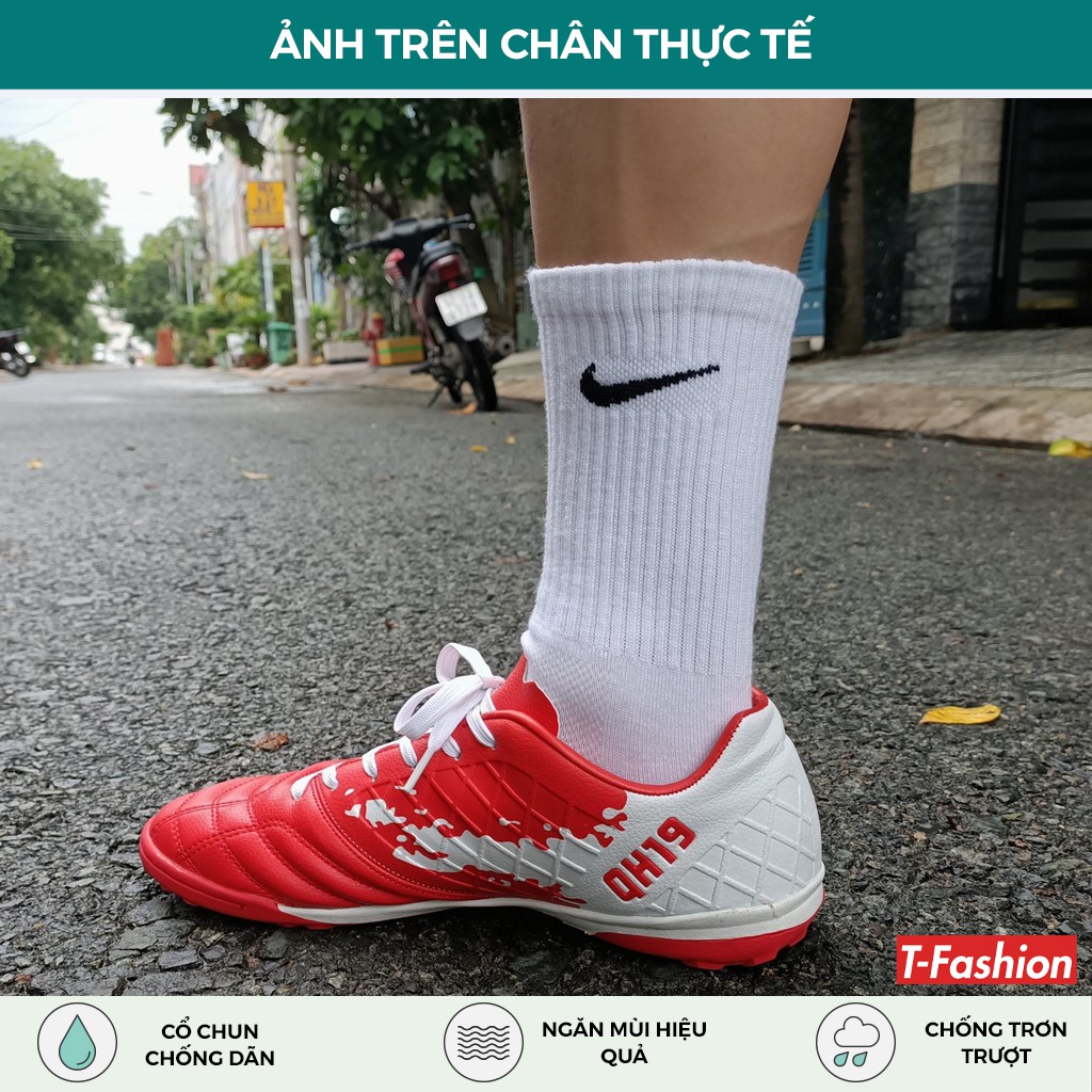 Tất Nike cao cổ chống trơn, vớ nike hàng xuất khẩu chống trơn, vớ thể thao thích hợp dạo phố, đá bóng, cầu lông tập gym