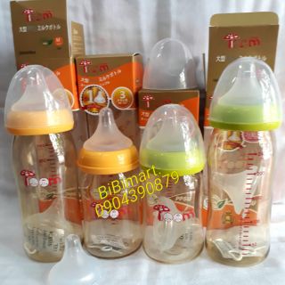 Bình sữa PPSU TO.OM 180ml/240ml ( tặng 1 núm ti chia tia) - Nhật Bản.