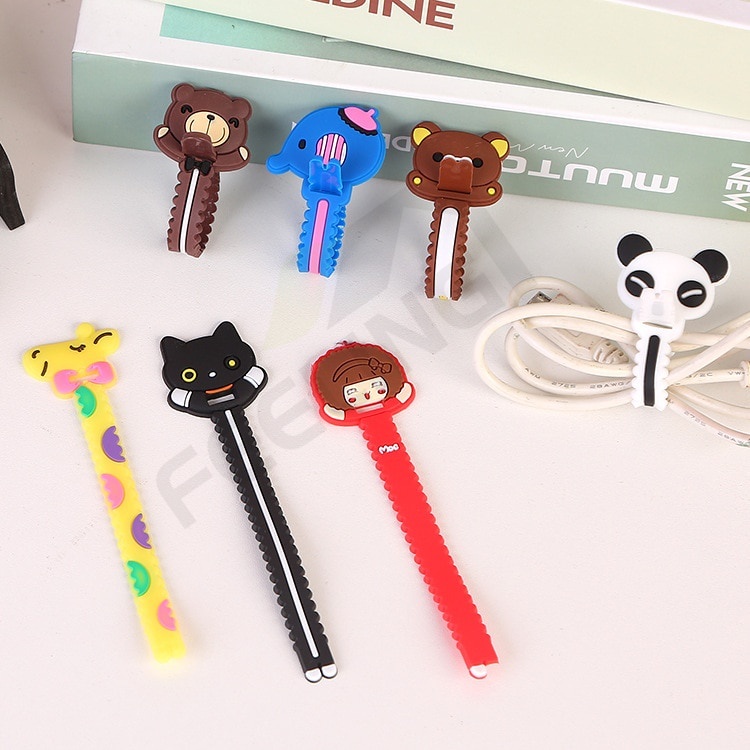 Dụng Cụ Quấn Dây Cáp Bằng Silicon Hình Hoạt Hình Sáng Tạo