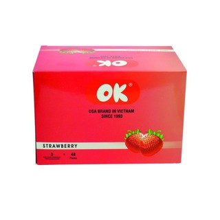 Bao cao su hương dâu tây cao cấp OK Strawberry