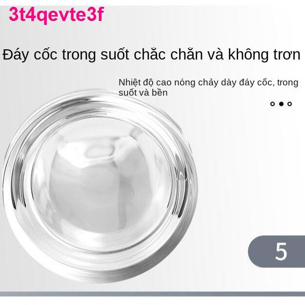 chai tràChén trà hai lớp, thủy tinh dày, chịu nhiệt chống nước cốc, tách cháy nổ, cách cho nam và nữ, cốc pha l