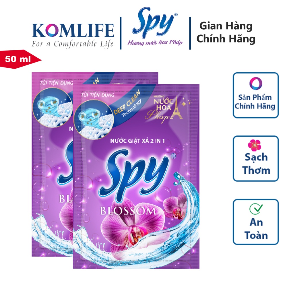 Nước giặt xả SPY Deep Clean 50ml