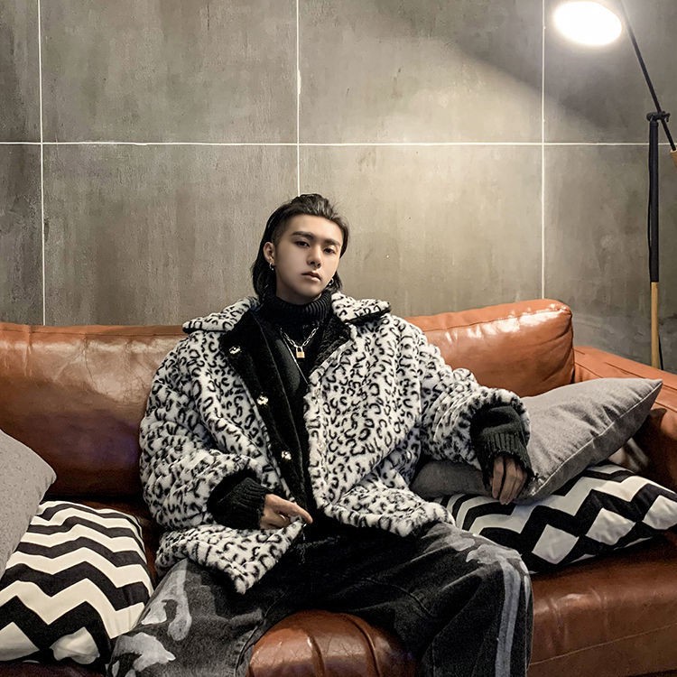 Áo Khoác Tay Dài Họa Tiết Da Báo Thời Trang Hip Hop