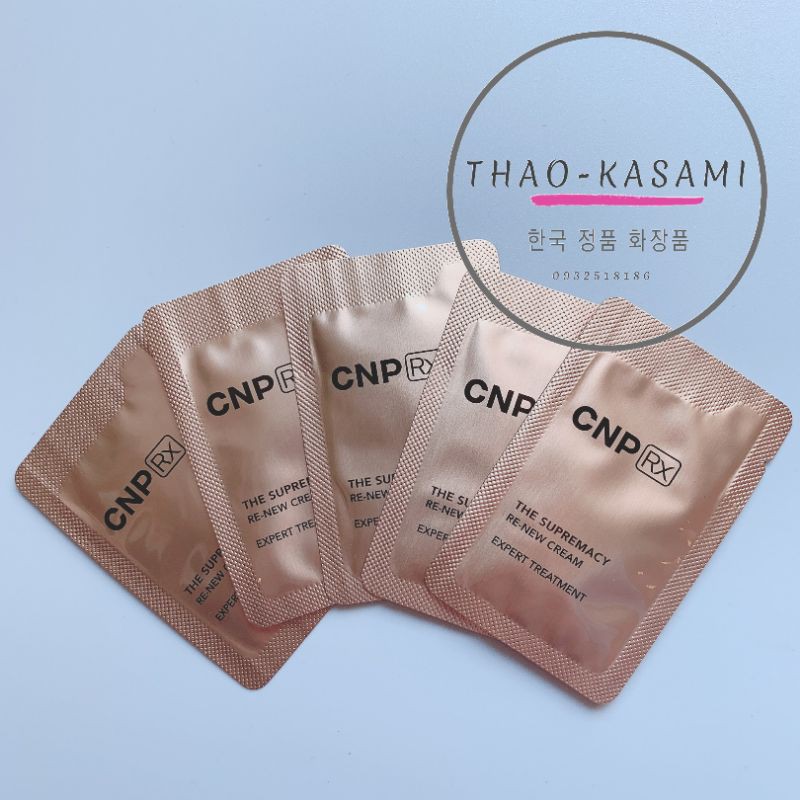 Gói Sample Kem Dưỡng Chuyên Sâu Làm Mới Chống Lão Hoá CNP Laboratory The Supremacy Renew Cream 1ml