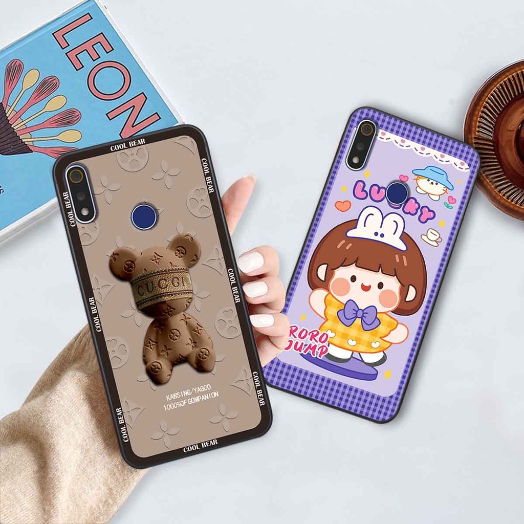 Ốp Realme 3 / 3 Pro bear brick, gấu đáng yêu, dễ thương