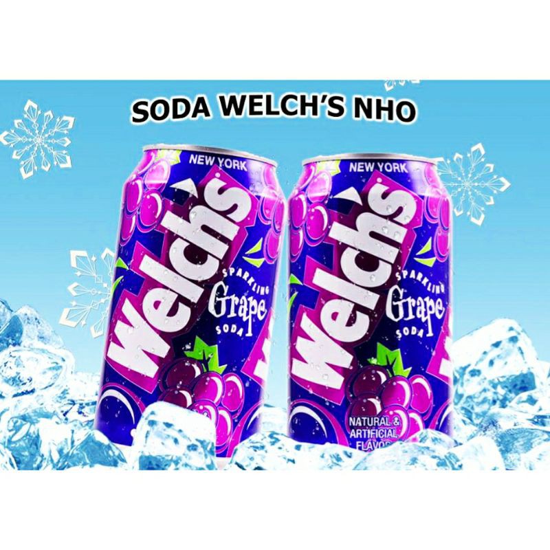 Thùng nước ngọt Mỹ Welch's Soda và Mix 🇺🇸