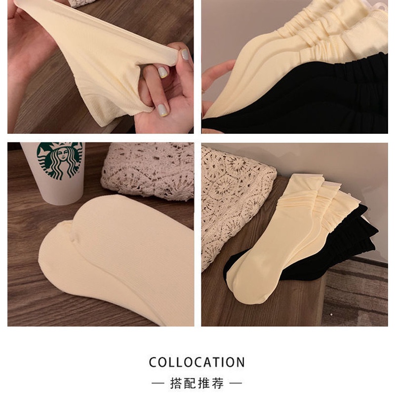 Vớ Nhung Cổ Vừa Thoáng Khí Màu Sắc Đơn Giản Thời Trang Mùa Hè Cho Nữ