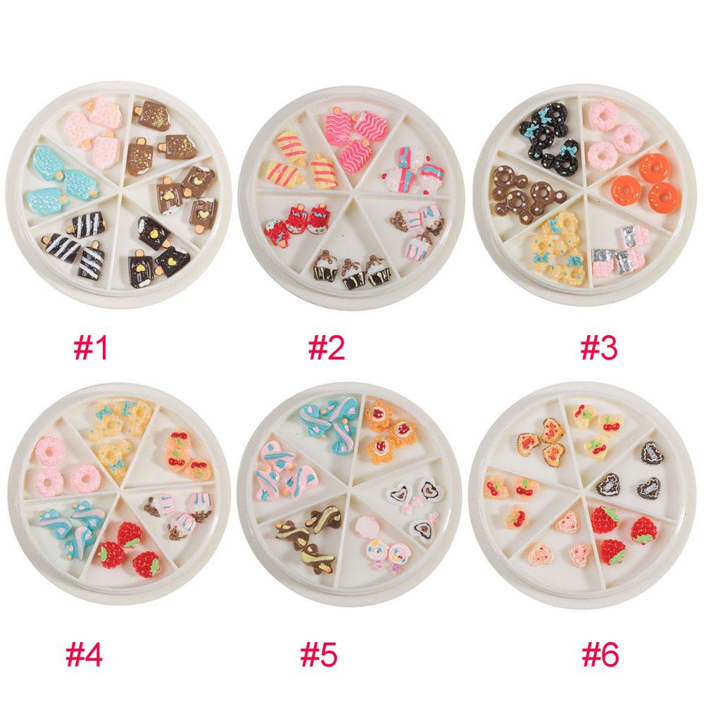 Phụ Kiện Trang Trí Móng Tay Hình Bánh Donut 3D DIY