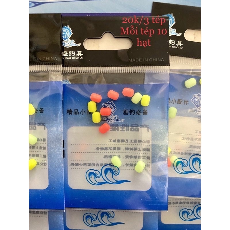 Chống Sốc Hình Chụ. Phụ kiện câu Lục, 1 túi gồm 30 sản phẩm