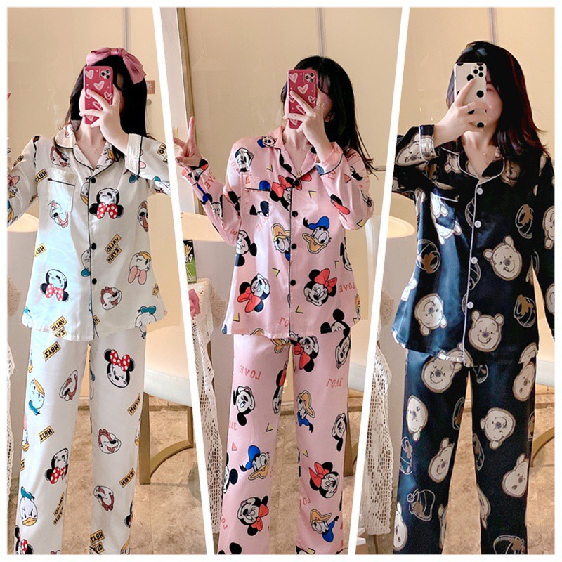 Set đồ ngủ bằng lụa satin dành cho nữ | BigBuy360 - bigbuy360.vn