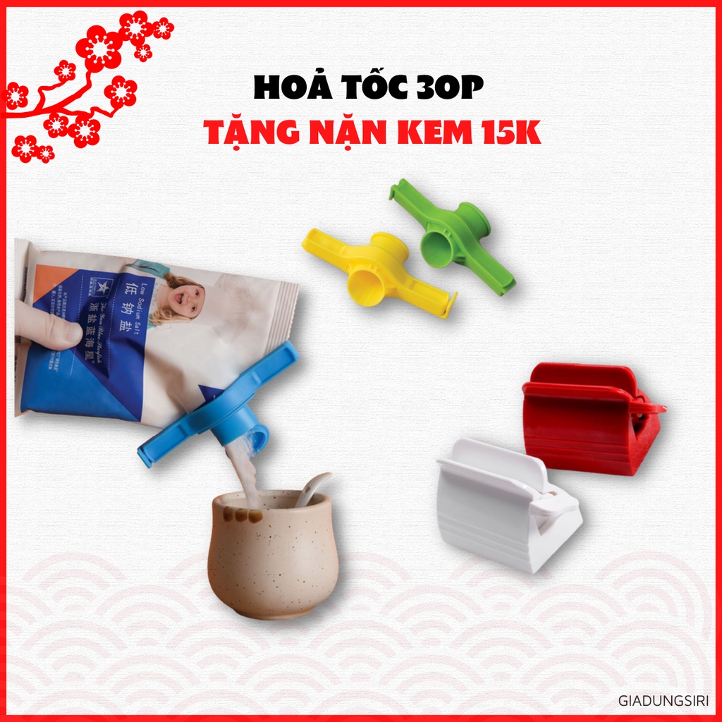 DEAL SỐCDụng Cụ Thanh Niêm Phong Kẹp Bảo Quản Túi Sau Khi Khui Sử Dụng Nhựa Cứng ABS Chắc Chắn Không Độc Hại