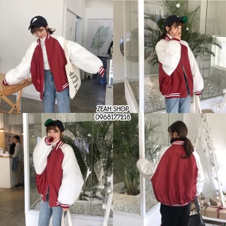 Áo khoác ulzzang style bóng chày