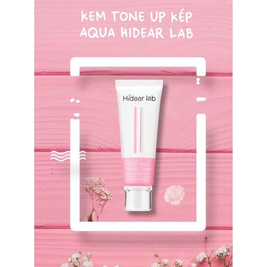 [NXT] Kem Tone Up Kép HIDEAR LAB Dual Aqua Tone Up Cream Làm Trắng Hồng Làn Da 60ml