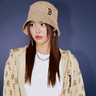 Mũ MLB BOSTON MONOGRAM BUCKET HAT BEIGE