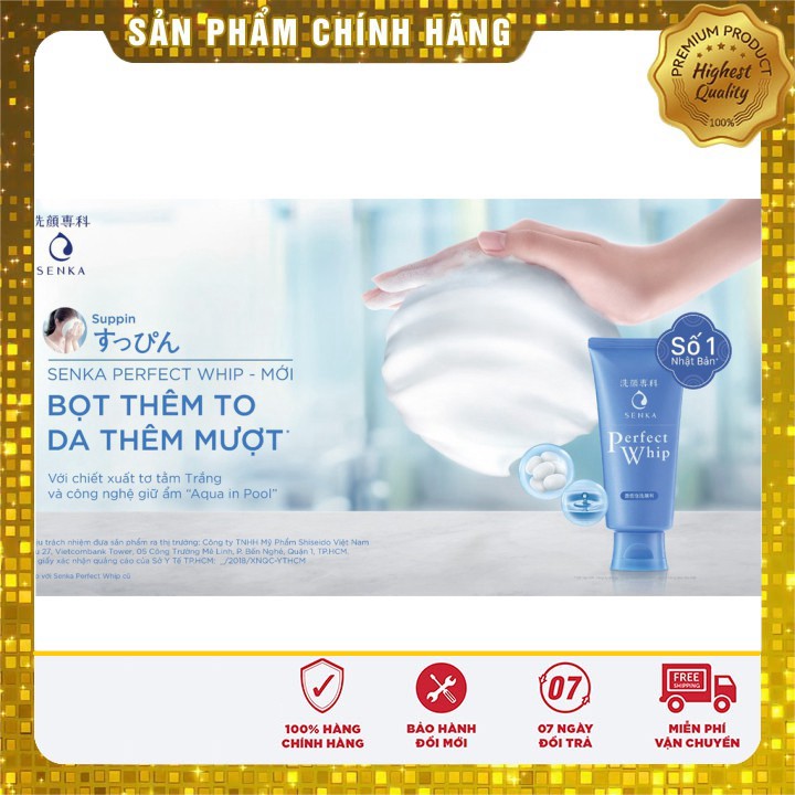[Hàng Chính Hãng] Sữa Rửa Mặt Senka Perfect Whip Xanh | BigBuy360 - bigbuy360.vn
